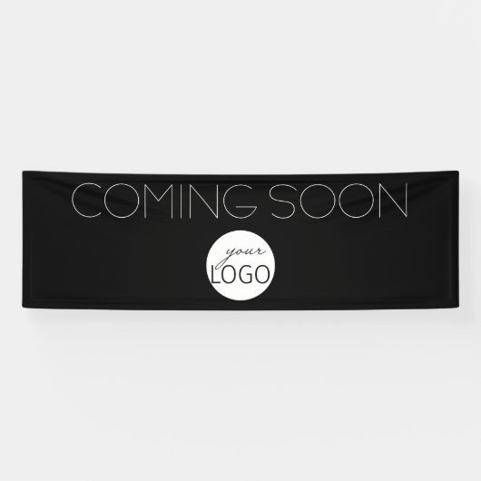 Einfaches Schwarz-Weiß-Logo B Banner (Horizontal)