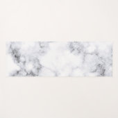 Einfaches Schwarz-Weiß-Marmor-Design | Yoga Mat Yogamatte (Vorderseite (Horizontal))