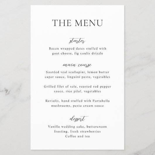 Einfaches Schwarz-Weiß-Menü mit moderner Brauerei Flyer (Vorne)