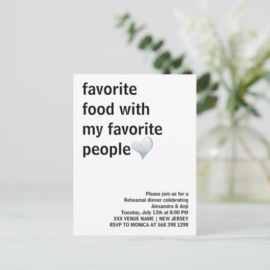 Einfaches Schwarz/Weiß Minimalistisches Probe Postkarte (Stehend Vorderseite)