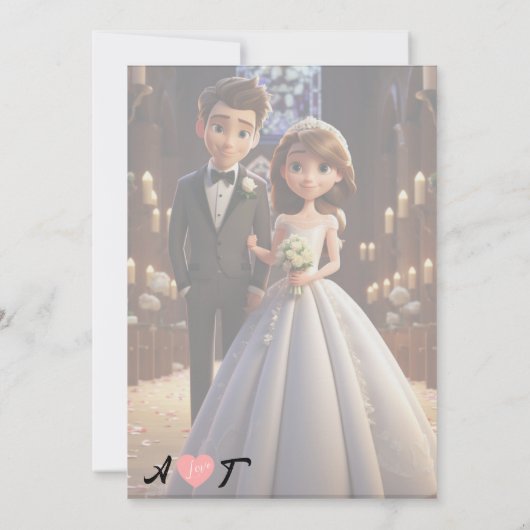 Einfaches Schwarz-Weiß-Overlay-Foto - Einladung zu (Rückseite)