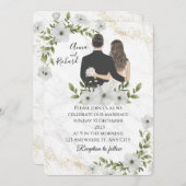 Einfaches Schwarz-Weiß-Overlay-Foto - Einladung zu (Vorne/Hinten)