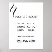 Einfaches Schwarz-Weiß-Poster Poster (Vorne)