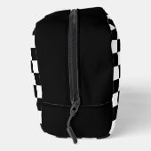 Einfaches Schwarz-Weiß-Prüfmuster Waschbeutel (Rechts)