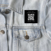 Einfaches Schwarz-Weiß-QR-Code-Quadrat Tipp Button (Beispiel)