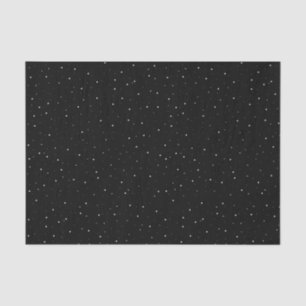 Einfaches Schwarz-Weiß-Schneeflocken-Muster Seidenpapier