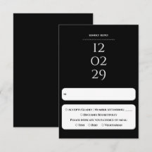 Einfaches Schwarz-Weiß-Sonderdatum