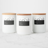 Einfaches Schwarz-Weiß-Tomatenlabel Lebensmitteletikett (Flaschen)