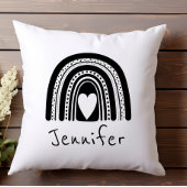 Einfaches Schwarz-weißes Baby Kissen