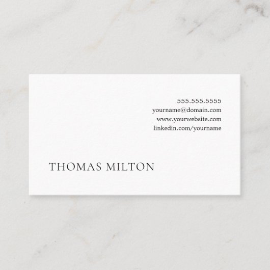 Einfaches Schwarz-weißes Beratungsnetz Visitenkarte (Vorderseite)