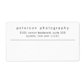 Einfaches Schwarz-weißes Business Minimalistisch S (Vorne)