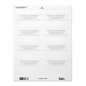 Einfaches Schwarz-weißes Business Minimalistisch S (Vorne)