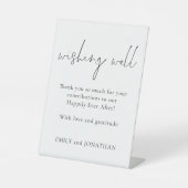 Einfaches Schwarz-weißes Dankeschön, dass Sie gut  Sockelschild (Vorderseite)