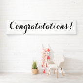 Einfaches Schwarz-weißes Fahnenzeichen der Banner (Insitu)