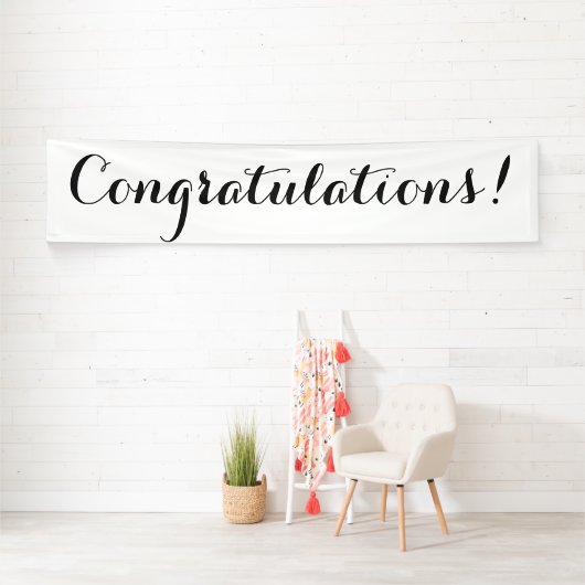 Einfaches Schwarz-weißes Fahnenzeichen der Banner (Insitu)