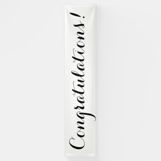 Einfaches Schwarz-weißes Fahnenzeichen der Banner (Vertikal)