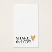 Einfaches Schwarz-weißes Imitat Goldenes Herz (Vorderseite)