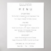 Einfaches Schwarz-weißes oder beliebiges FarbWedel Poster (Vorne)