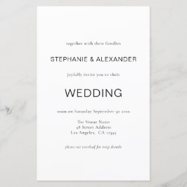 Einfaches Schwarz-weißes QR-Hochzeitsstipendium