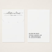 Einfaches Schwarz-weißes Skripterfassungsbildschir (Vorne & Hinten)