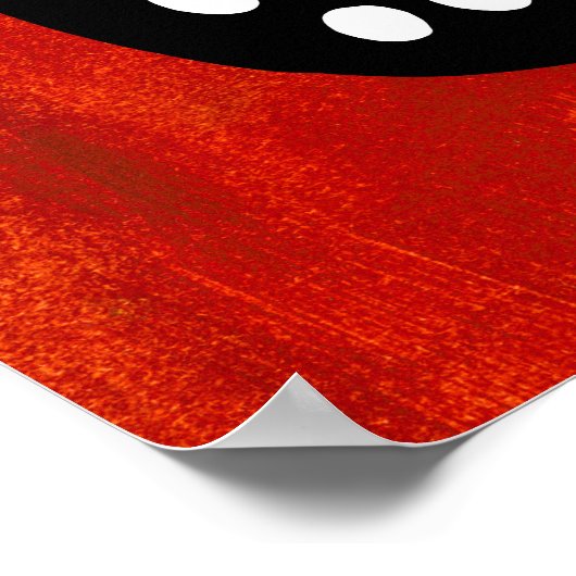 Einfaches Schwarz-weißes und rotes Poster (Ecke)