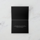 Einfaches Schwarz-Zoll-Firmenlogo dank Karte (Innenseite)