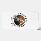 Einfaches Schwarzer Text Funny Dog Oma Foto Case-Mate iPhone Hülle (Rückseite (Horizontal))