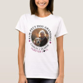 Einfaches Schwarzer Text Funny Dog Oma Foto T-Shirt (Vorderseite)