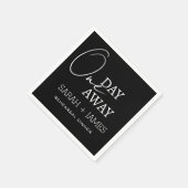 Einfaches Schwarzes Abendessen am Probe Serviette (Ecke)