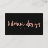 Einfaches Schwarzes der Visitenkarte (Vorderseite)