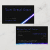 Einfaches Schwarzes Dunkles Blau mit leichter Graf Visitenkarte (Vorne/Hinten)