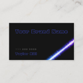 Einfaches Schwarzes Dunkles Blau mit leichter Graf Visitenkarte