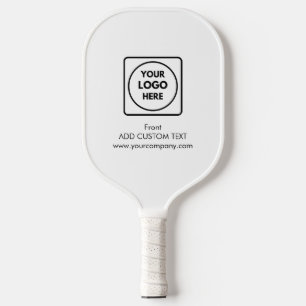 Einfaches schwarzes Firmenlogo-Text-Geschäft Pickleball Schläger
