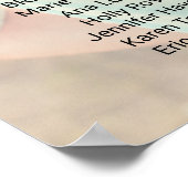 Einfaches Schwarzes Foto Hochzeitsprogramm 2 Poster (Ecke)