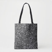 Einfaches Schwarzes Glitzer Tasche (Vorderseite)