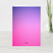 Einfaches Schwarzes Herz Elegantes Foto Karte (Rückseite)