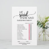 Einfaches Schwarzes Kalligrafisches Hochzeitsstimo (Stehend Vorderseite)