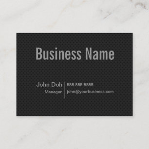 Einfaches schwarzes Metall Visitenkarte