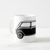 Einfaches schwarzes Mini Kaffeetasse (Vorderseite Links)
