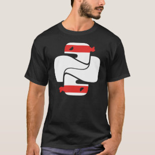 Einfaches schwarzes Ninja T-Shirt