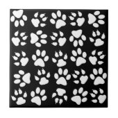 Einfaches Schwarzes Pet-Muster Fliese (Vorderseite)