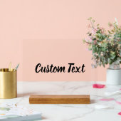 Einfaches Schwarzes Skript für Textvorlage Acrylschild (Hochzeit)