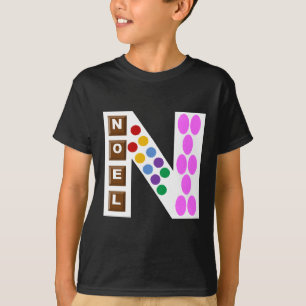 Einfaches schwarzes T-Shirt WEIHNACHTEN SCHOKOLAD