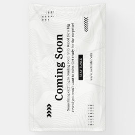 Einfaches Schwarzes und Weißes Elegantes Bevorsteh Banner