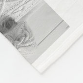 Einfaches Schwarzweiß-Foto-Raster | Großvater Fleecedecke (Ecke)