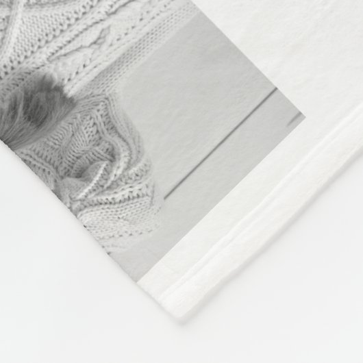 Einfaches Schwarzweiß-Foto-Raster | Großvater Fleecedecke (Ecke)