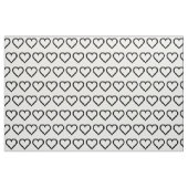 Einfaches Schwarzweiss-Herz-Muster Stoff (Yard (91,4 cm))