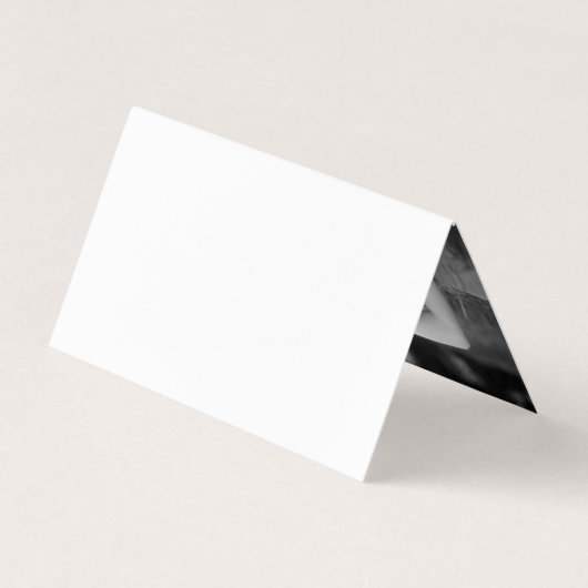 Einfaches Schwarzweiß-Script mit Foto-Detailkarte Visitenkarten (Rückseite)