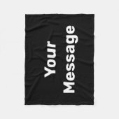 Einfaches Schwarzweiß-Text für die Vorlage von Nac Fleecedecke (Vorderseite)