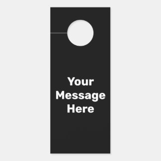 Einfaches Schwarzweiß-Text für die Vorlage von Nac Türanhänger